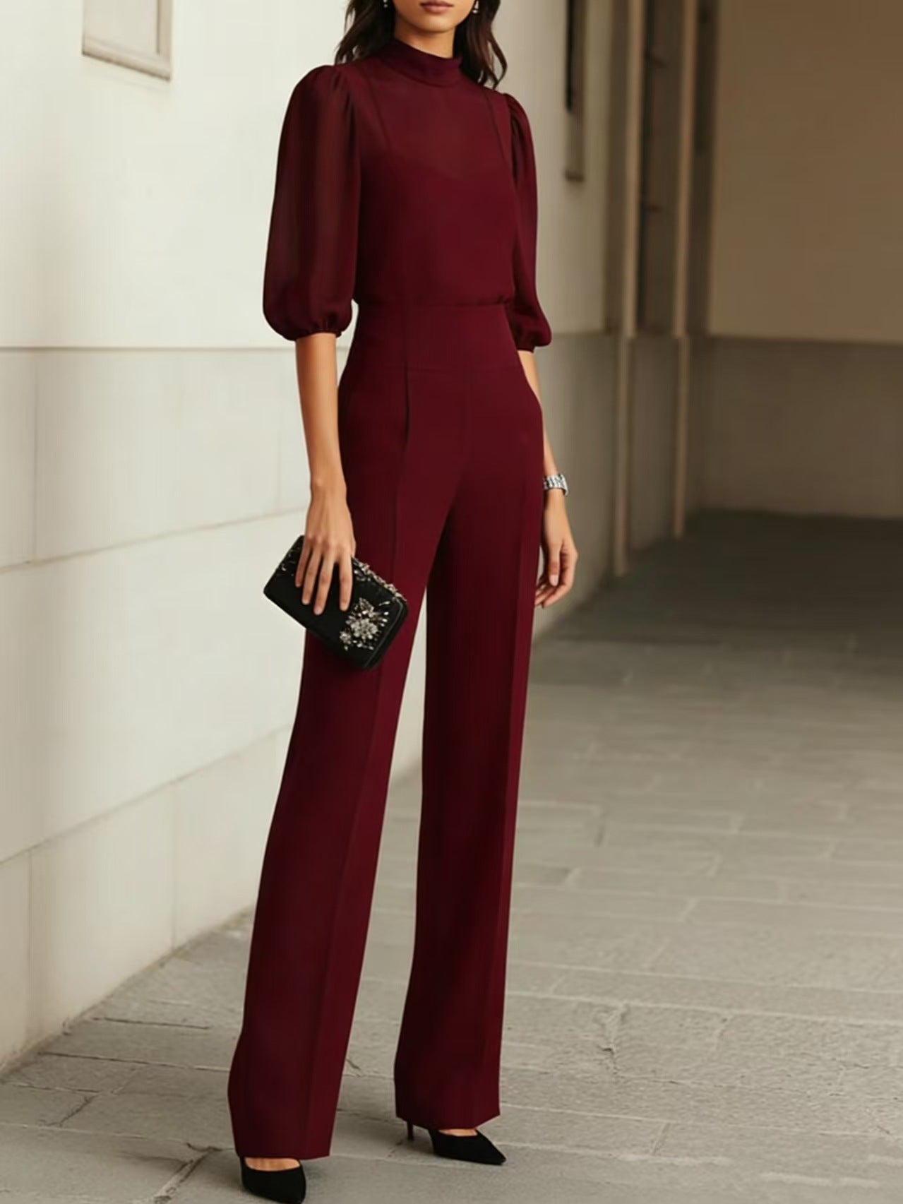 Ensemble Trois Pièces en Chiffon pour Femmes - Emilia Lane