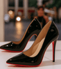 Escarpins en Cuir Verni à Bout Pointu pour Femme | Idéales pour les Sorties - Emilia Lane