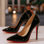 Escarpins en Cuir Verni à Bout Pointu pour Femme | Idéales pour les Sorties - Emilia Lane