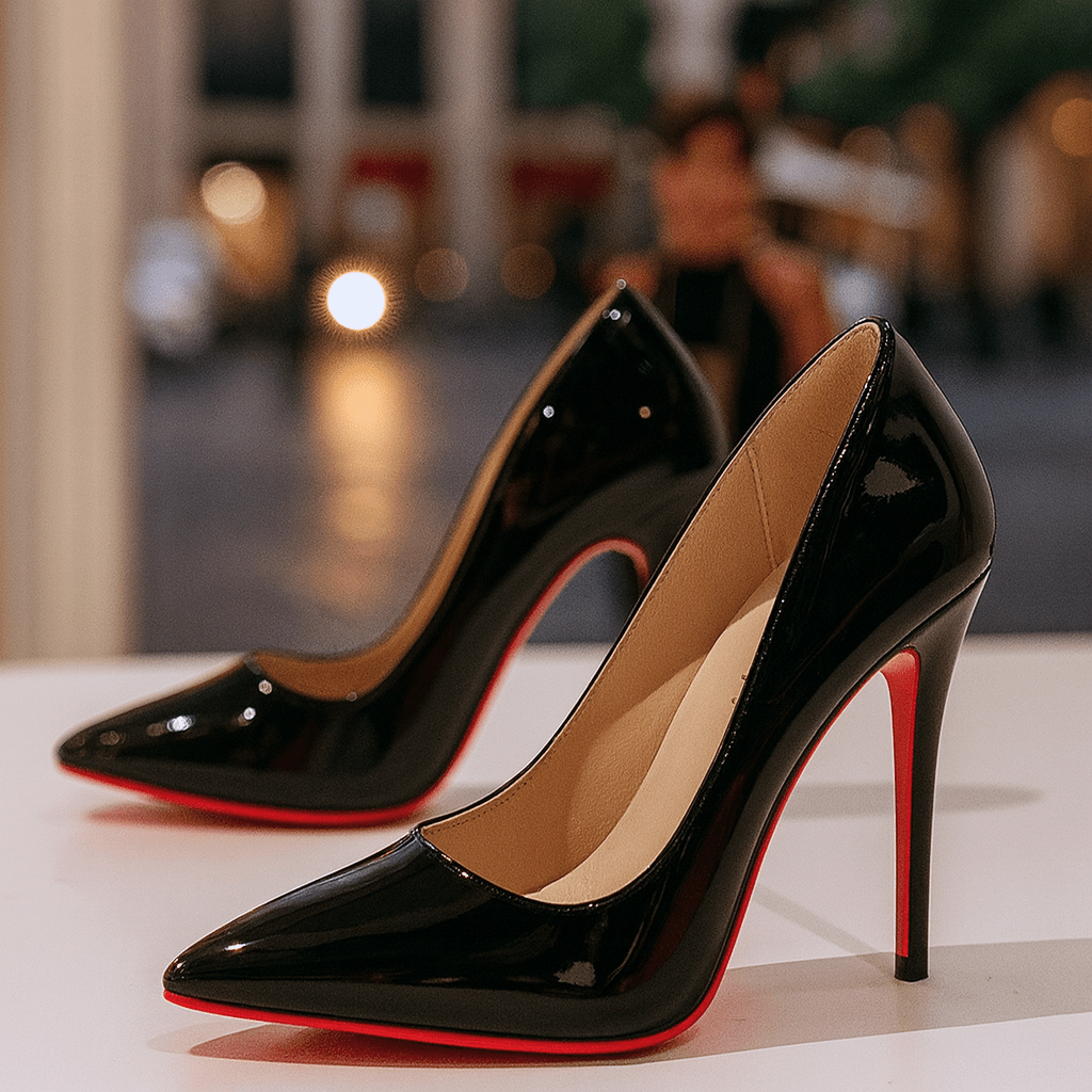 Escarpins en Cuir Verni à Bout Pointu pour Femme | Idéales pour les Sorties - Emilia Lane