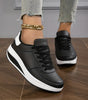 Comfortable Wedge Shoes in Faux Leather for Women
