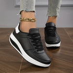Comfortable Wedge Shoes in Faux Leather for Women