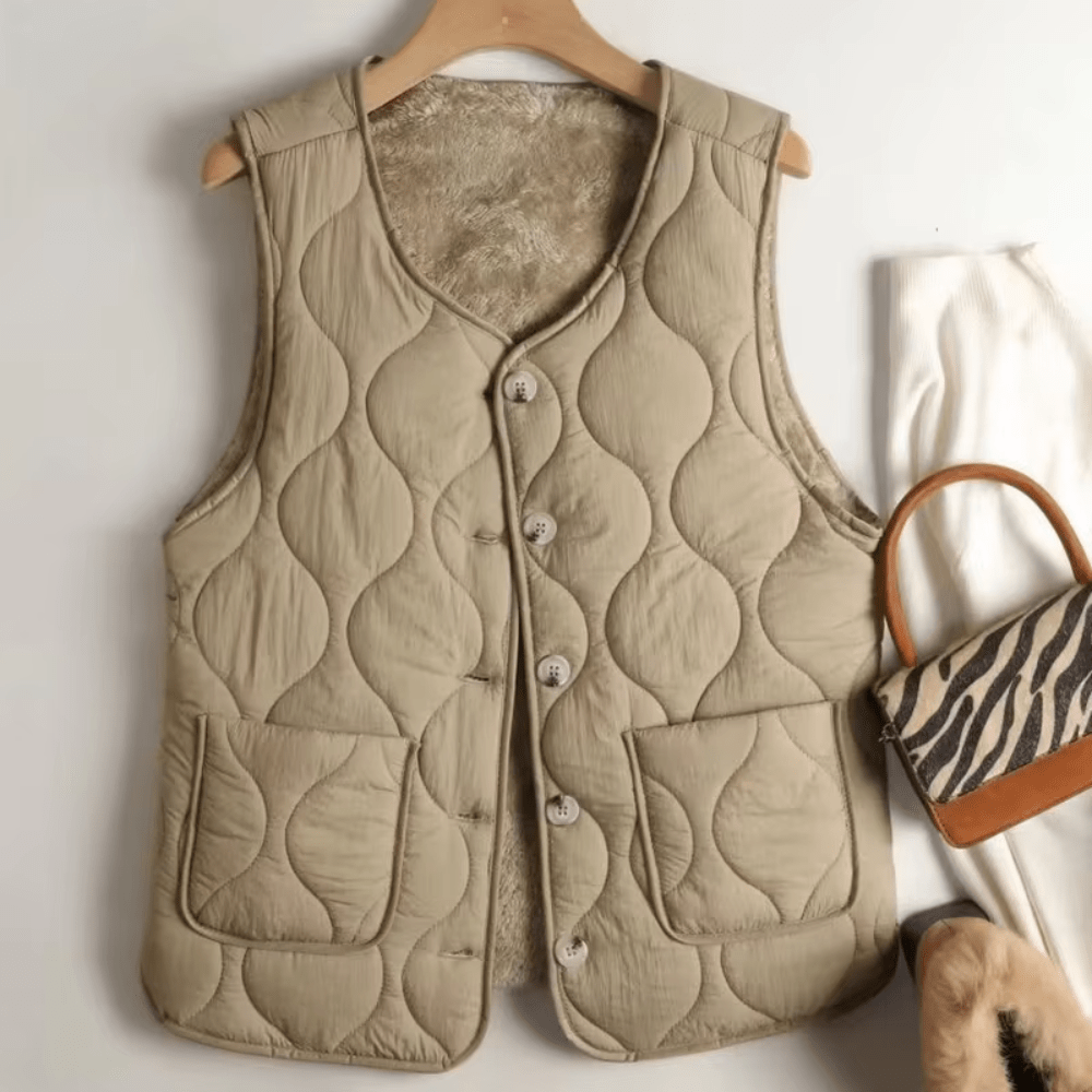 Gilet Rembourré de Coton pour Femmes - Emilia Lane