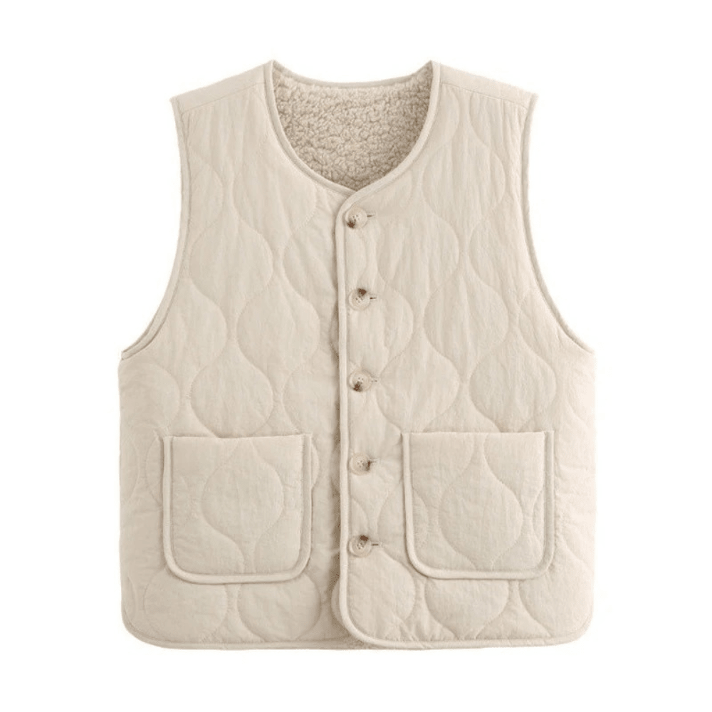 Quilted and Warm Sleeveless Vest for Women