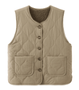 Quilted and Warm Sleeveless Vest for Women