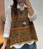 Gilet Tricoté Artisanal à Encolure Ronde pour Femmes - Emilia Lane