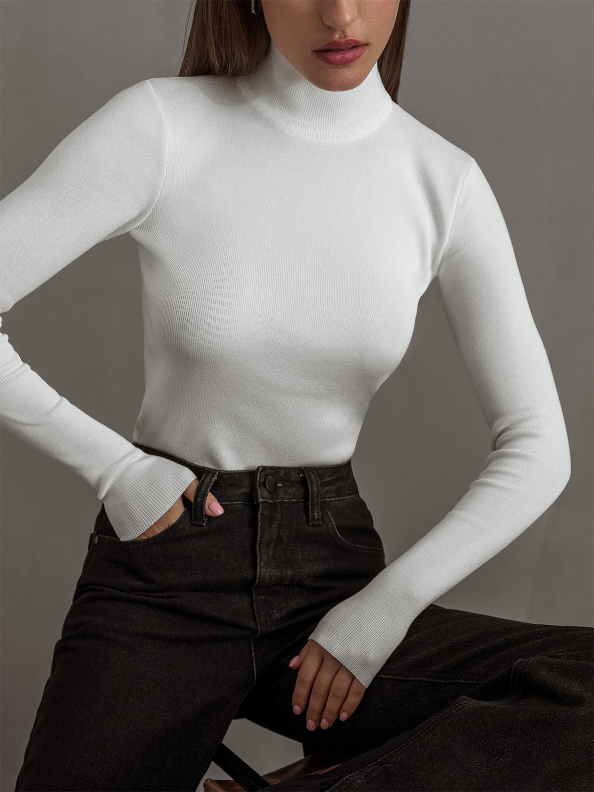 Haut à col montant pour Femme - Emilia Lane