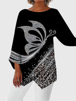 Haut à Manches Longues Imprimé Papillon pour Femme | Idéal pour le Quotidien - Emilia Lane