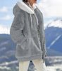 Oversized Fleece Hoodie Jacket for Women