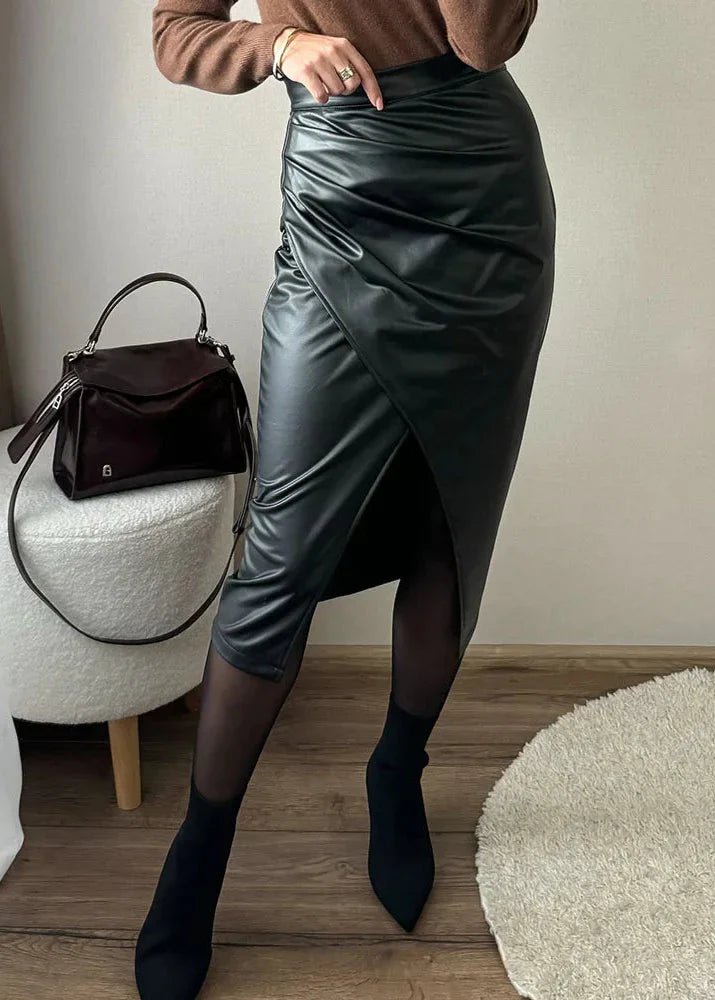 Jupe en cuir synthétique pour Femme - Emilia Lane