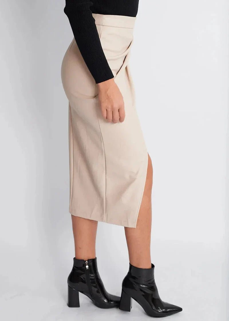 Jupe en cuir synthétique pour Femme - Emilia Lane