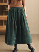 Jupe Maxi Fluide à Lacets pour Femmes - Emilia Lane