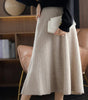 Jupe Plissée en Laine Pure pour Femme - Emilia Lane
