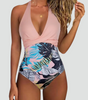 One-Piece Swimsuit with V-Neck Sculpting Design for Women | Perfect for Summer