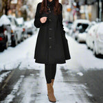 Long manteau ample en laine pour femme - Emilia Lane