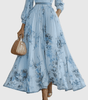 Longue robe plissée pour femmes - Emilia Lane