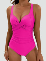 Maillot de Bain une Pièce Sculptant avec Fronces pour Femme | Idéal pour l'Été - Emilia Lane