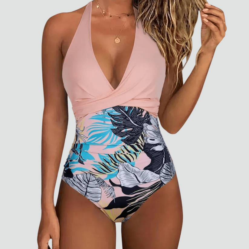 Maillot de Bain Une Pièce Sculptant Décolleté en V pour Femme | Idéale pour l'Été - Emilia Lane