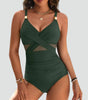 Maillot de Bain Une Pièce Sculptant pour Femme avec Filet | Idéal pour l'Été - Emilia Lane