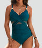 Maillot de Bain Une Pièce Sculptant pour Femme avec Filet | Idéal pour l'Été - Emilia Lane