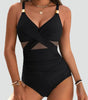 Maillot de Bain Une Pièce Sculptant pour Femme avec Filet | Idéal pour l'Été - Emilia Lane