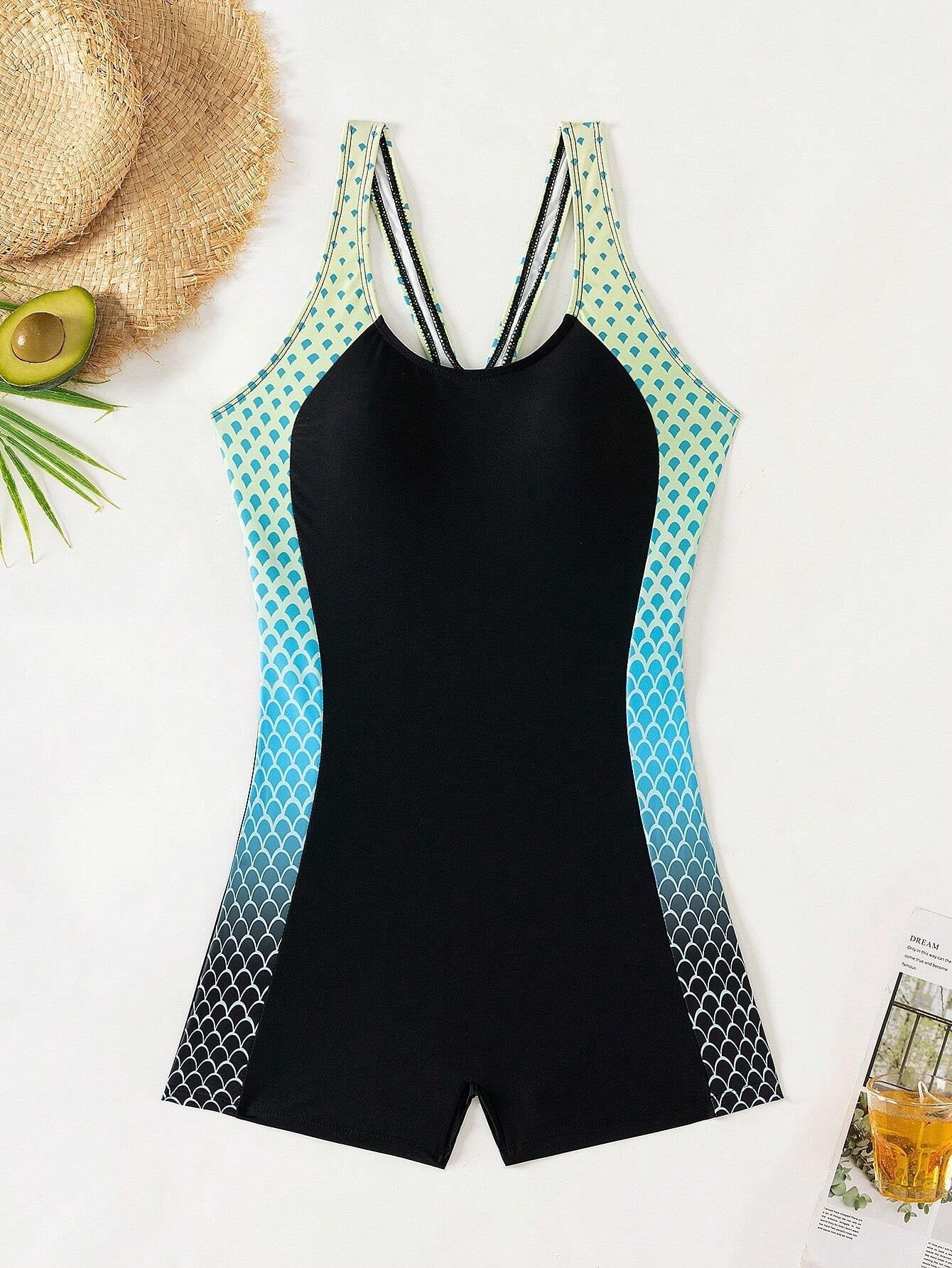 Maillot de Bain Une Pièce Sportif à Dos Renforcé pour Femme - Emilia Lane