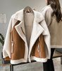 Elegant Synthetic Suede Jacket for Women