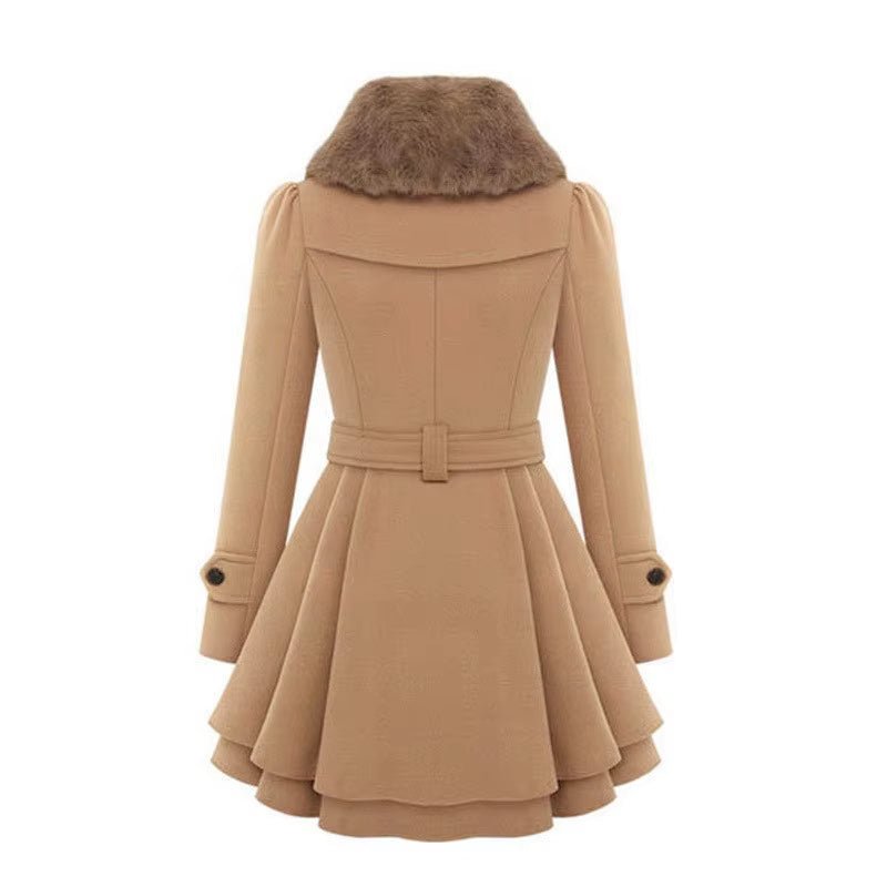 Manteau à Col en Fausse Fourrure pour Femmes - Emilia Lane