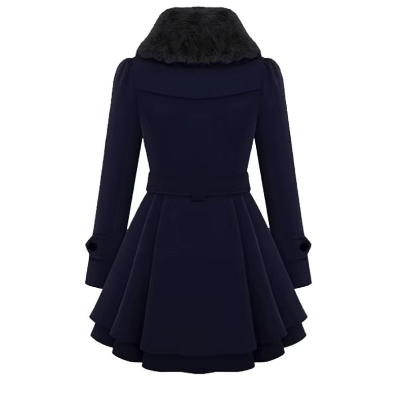Manteau à Col en Fausse Fourrure pour Femmes - Emilia Lane