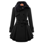 Manteau à Col en Fausse Fourrure pour Femmes - Emilia Lane