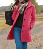 Manteau à Col Montant en Tissu Effet Laine pour Femme - Emilia Lane