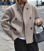 Manteau Caban à Double Boutonnage pour Femmes - Emilia Lane
