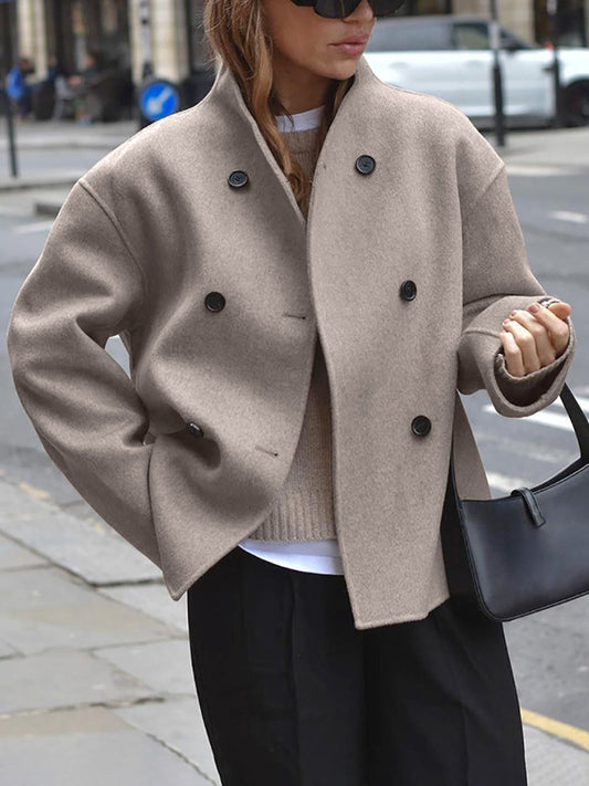Manteau Caban à Double Boutonnage pour Femmes - Emilia Lane
