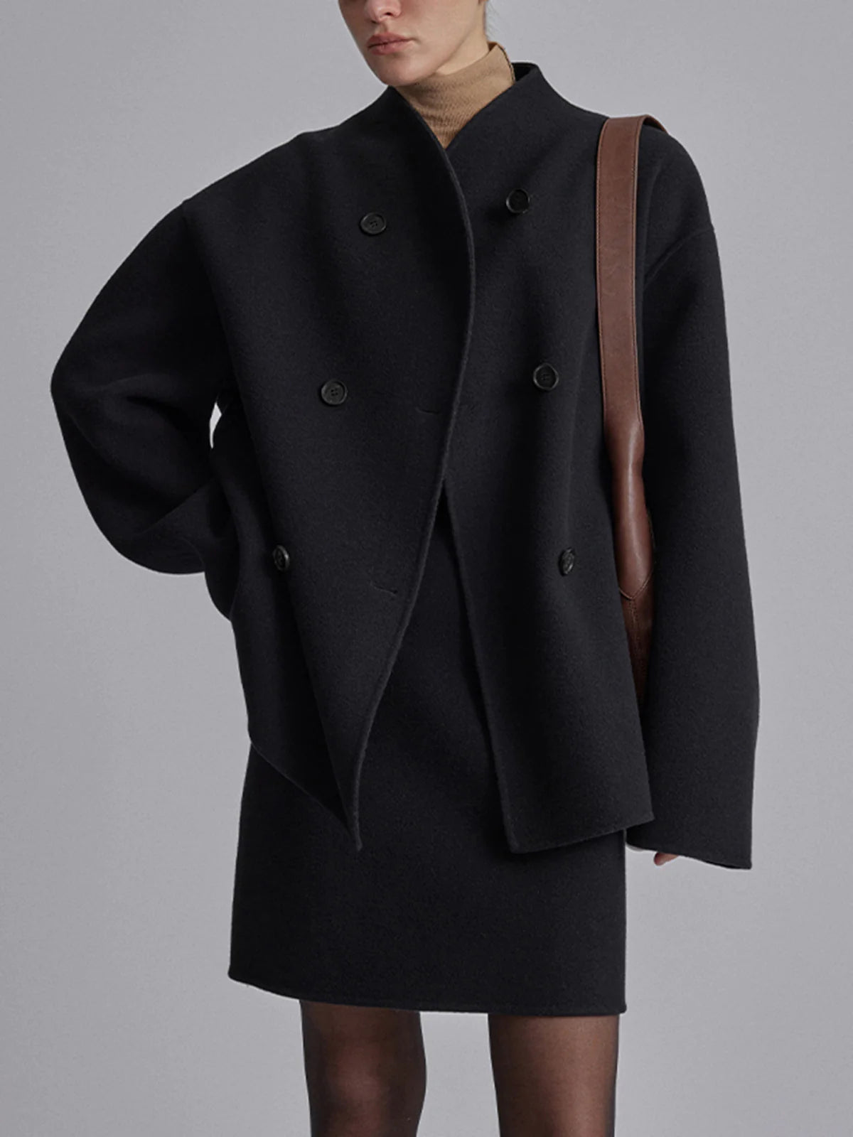Manteau Caban à Double Boutonnage pour Femmes - Emilia Lane