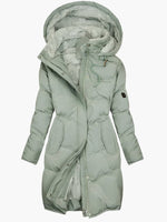 Manteau d'hiver doublé avec capuche pour femmes - Emilia Lane