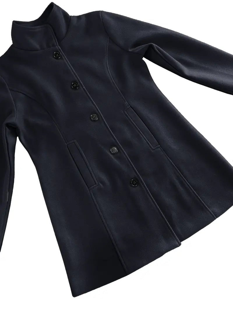 Manteau Élégant à Un Bouton pour Femmes - Emilia Lane