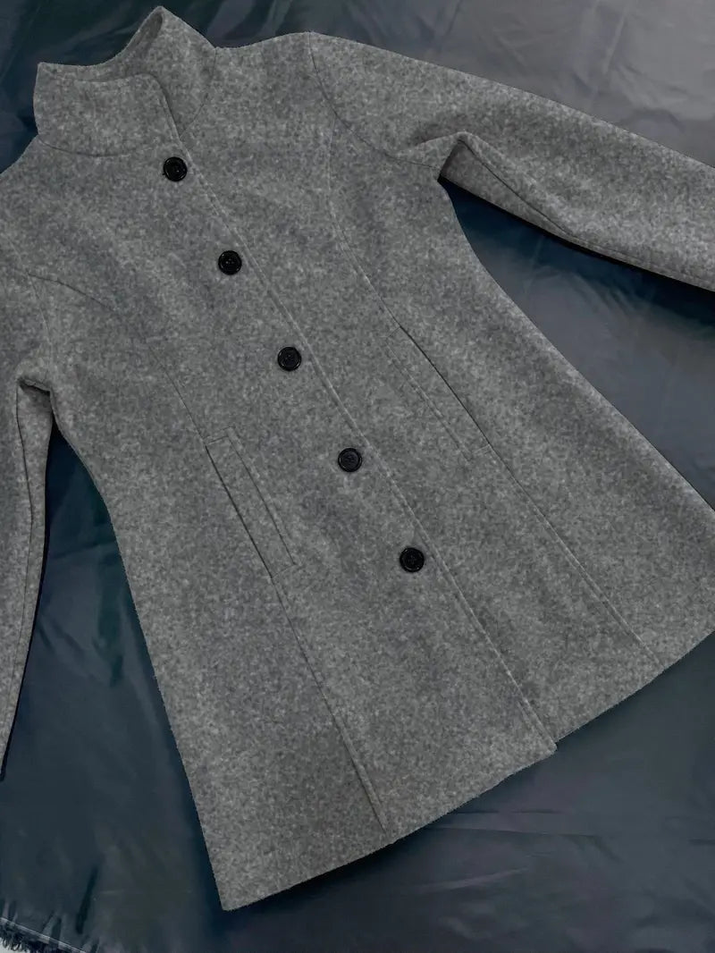 Manteau Élégant à Un Bouton pour Femmes - Emilia Lane