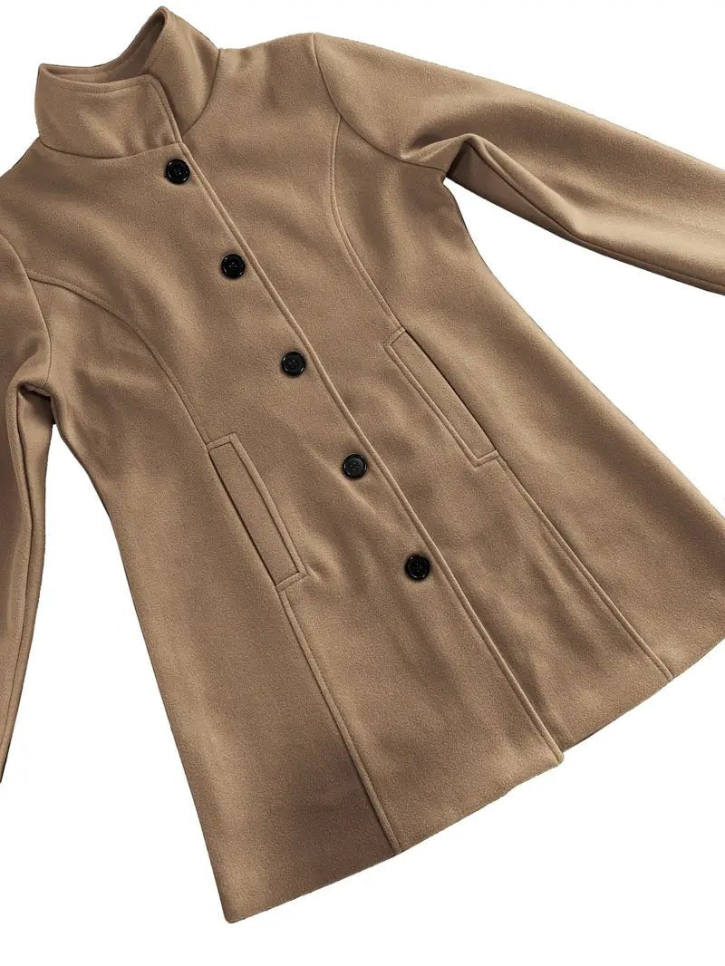 Manteau Élégant à Un Bouton pour Femmes - Emilia Lane