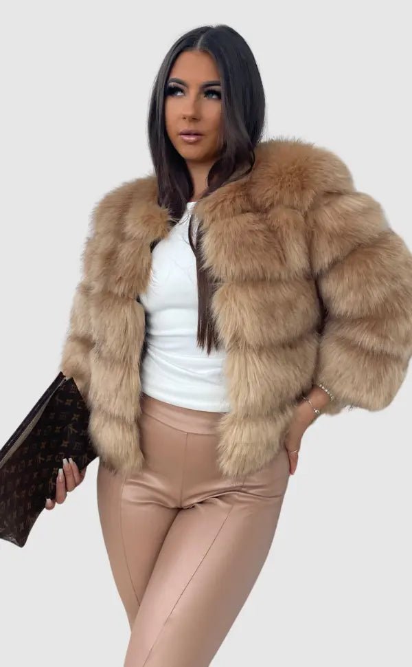 Manteau en Fausse Fourrure pour Femme - Emilia Lane