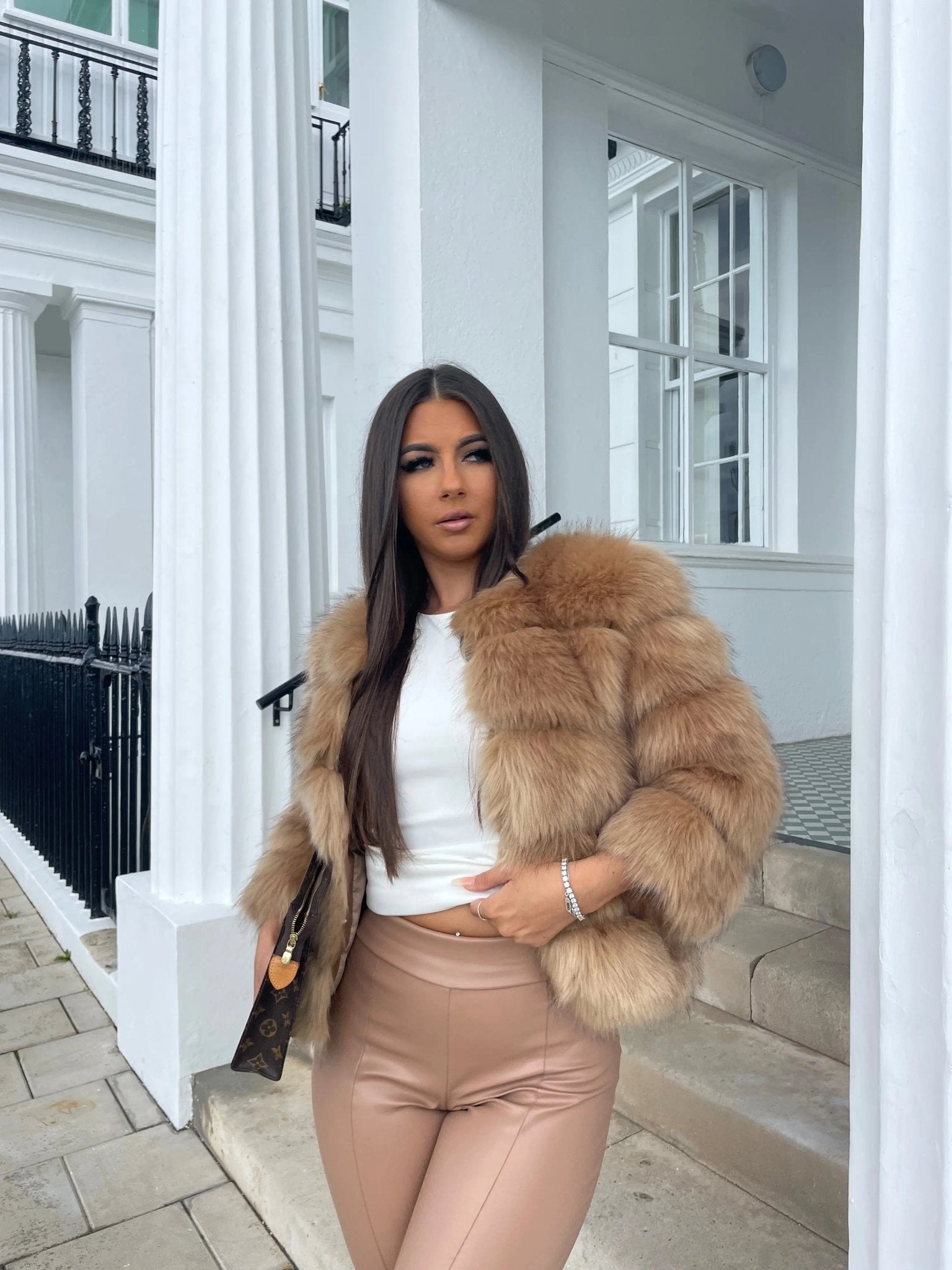 Manteau en Fausse Fourrure pour Femme - Emilia Lane