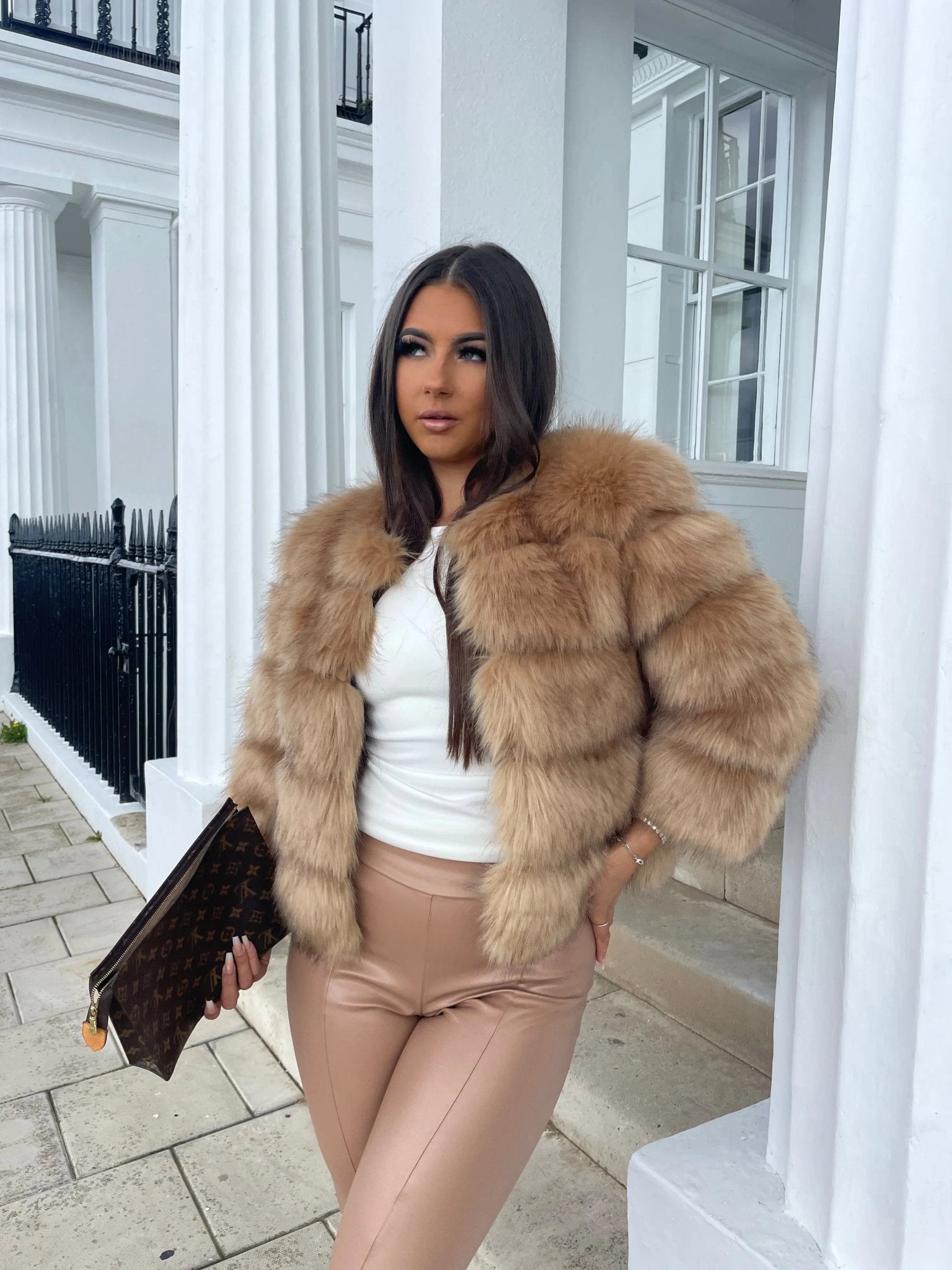 Manteau en Fausse Fourrure pour Femme - Emilia Lane