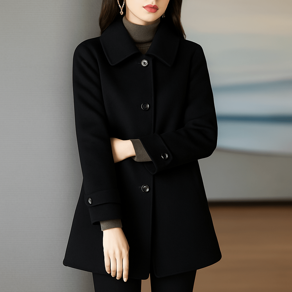 Manteau en Laine Ajusté pour Femmes - Emilia Lane
