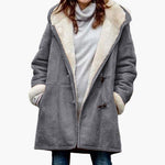 Manteau Grande Taille pour Femmes avec Poches et Fermeture Boucle - Emilia Lane