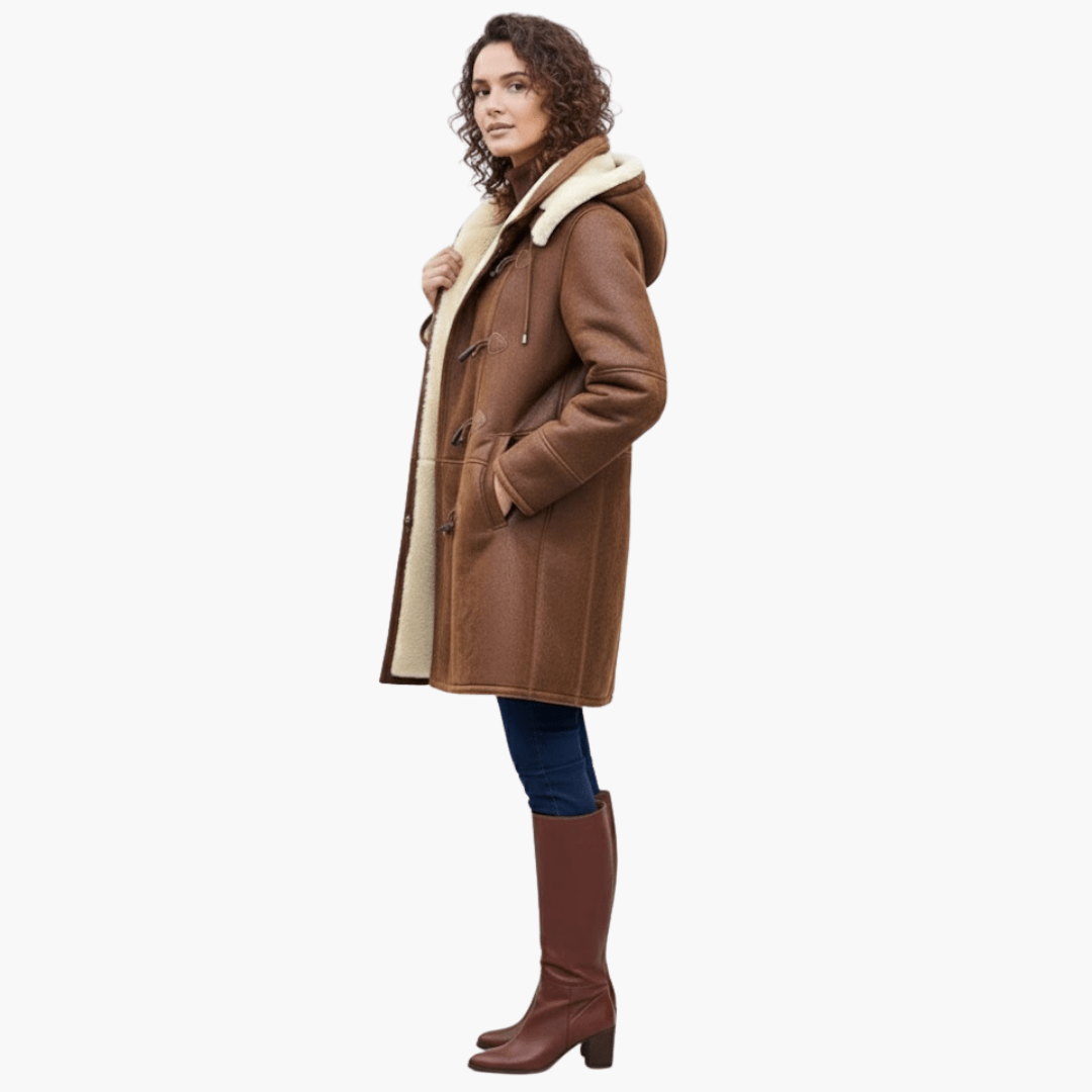 Manteau Long à Capuche et Doublure Synthétique pour Femmes - Emilia Lane