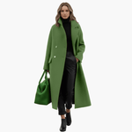Manteau Long Col Montant avec Poches pour Femmes - Emilia Lane