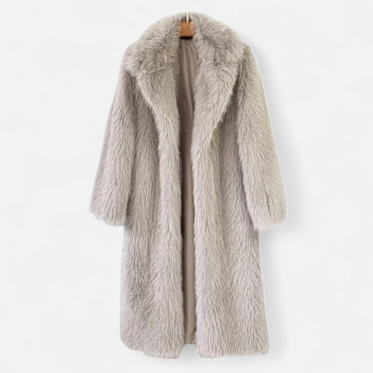 Manteau Long en Fausse Fourrure pour Femmes - Emilia Lane