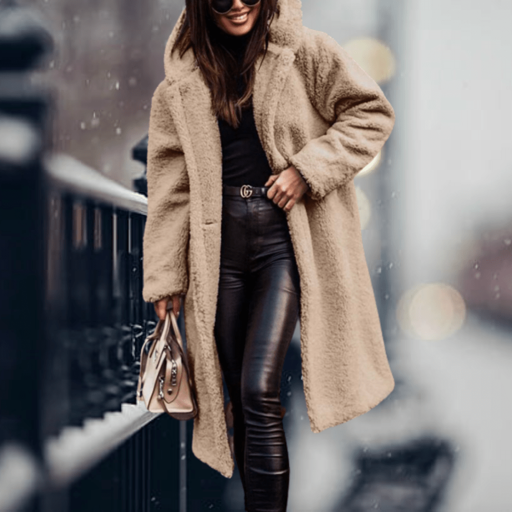 Manteau long en laine d'alpaga pour femmes - Emilia Lane