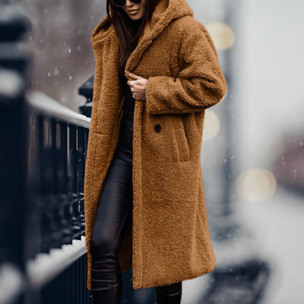 Manteau long en laine d'alpaga pour femmes - Emilia Lane