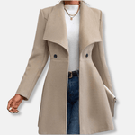 Manteau mi - longue élégant pour Femme - Emilia Lane