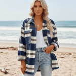 Manteau Style Flanelle à Carreaux pour Femmes - Emilia Lane